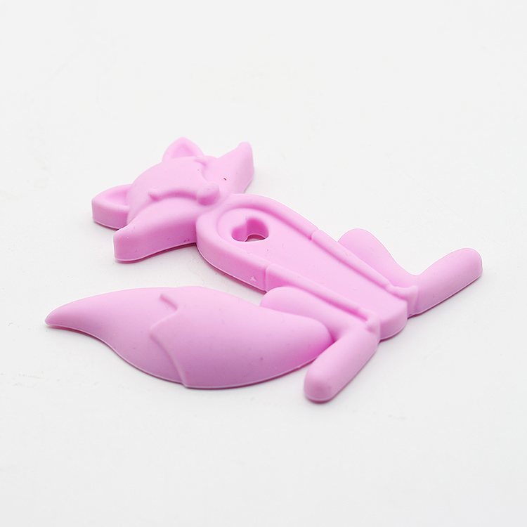 可蒸汽消毒硅胶牙胶狐狸造型咬咬胶