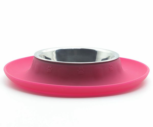 宠物吃饭喝水硅胶碗，防滑防溢出宠物硅胶食盆